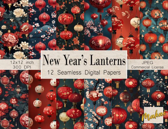 12 Chinese New Year Lanterns Patterns: A Radiant Collection for Creative Projects