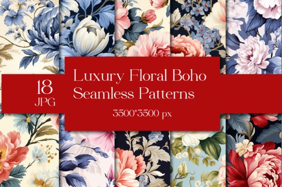 18 Luxury Boho Floral Patterns