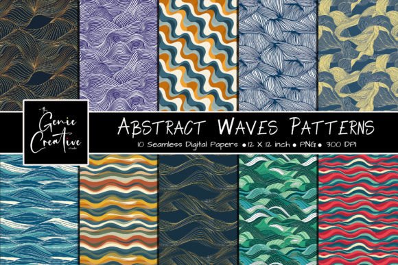 Abstract Waves Seamless Patterns Set: A Practical Evaluation for Creative Professionals