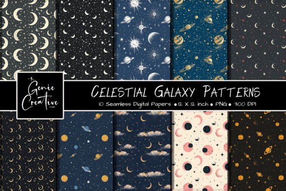 Celestial Galaxy Seamless Patterns Set: A Strategic Asset for Creative and Commercial Projects