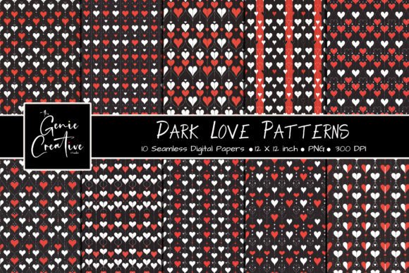 Dark Love Hearts Seamless Patterns Set: A Comprehensive Evaluation