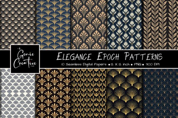 Elegance Epoch Seamless Patterns Set for Creators