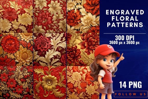 Engraved Floral Patterns: Timeless Elegance for Modern Design