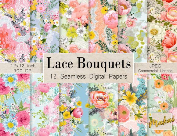 Lace Bouquet Seamless Patterns: A Strategic Asset for Creative Workflows