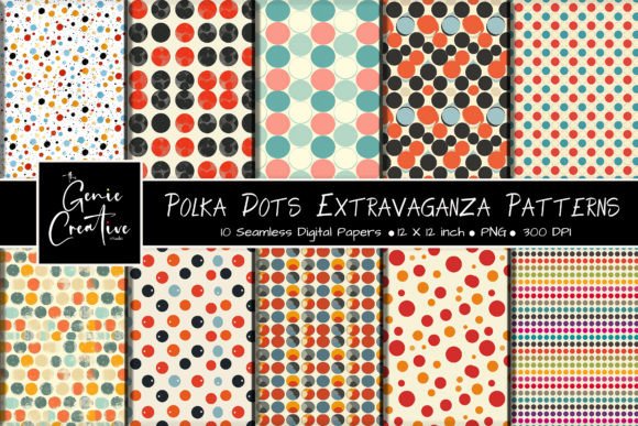Polka Dot Extravaganza Seamless Patterns for Creative Projects