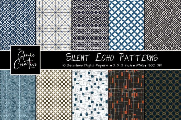 Silent Echo Seamless Patterns Set: Elevate Your Creative Projects with Professional Digital Textures
