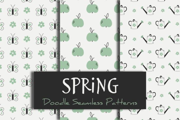 Spring Doodle Seamless Patterns: Strategic Design for Creative and Commercial Projects