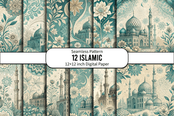 Textured Islamic Digital Papers Patterns: A Strategic Asset for Creative Workflows