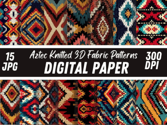 Unlocking Creativity with Knitted Aztec Fabric Seamless Patterns: The Ultimate Digital Bundle